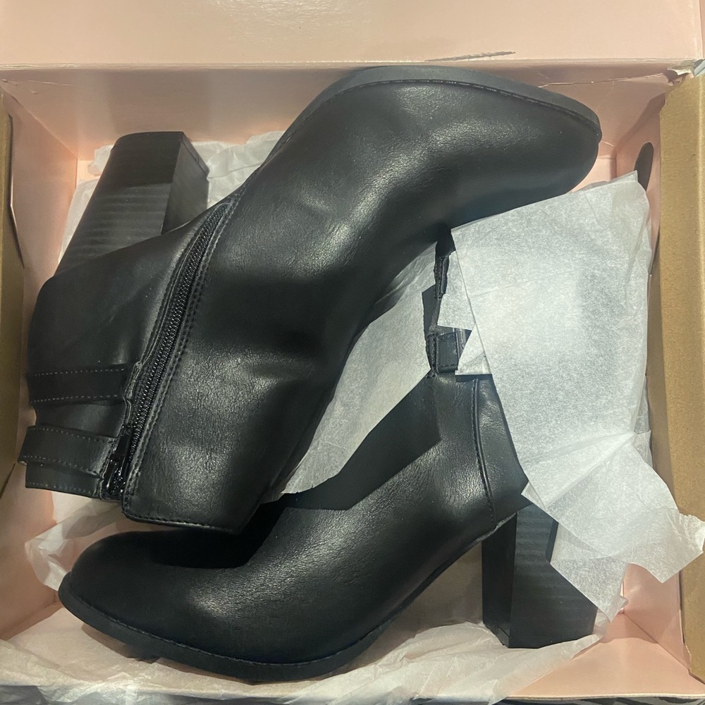 Black Booties NWT